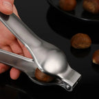 Stainless Steel Quick Chestnut Opener Quick Clip Walnut Pliers Cutter Opener Nut Cracker Sheller Kitchen Tools 2 in1 Nut Cracker