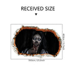3D Floor Wall Stickers Scary Ghost Halloween Removable Interior Decoration Scary Atmosphere Bar Party Spooky Decoration Props