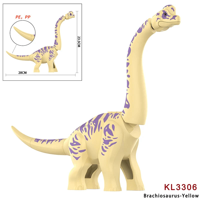 Brutal Raptor Building Jurassic Blocks World 2 MINI Dinosaur Figures Bricks Dino Toys For Children Dinosaurios Christmas
