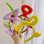 1 cute polyester headband, woven face mask headband, fun accessory for regular hair, no electricity or batteries required
