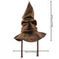 Fashion Movies Witch Wizard Hat Sorting Hat Leather Halloween Party Props Dress Up Hat Men Cosplay Costume Accessories
