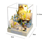 Kitten Mini Doll House 3D Puzzle Assembly Model Building Kit Creative Room Bedroom Decoration With Furniture Wooden Crafts Gifts