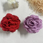 1/2/6pcs Stereoscopic Rose Flower Hair Clip Fpr Women Elegant Back of The Head Hair Shark Clip Fashionable Girl Hair Accessories