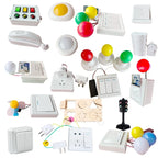 Montessori LED Lights Busy Board Accessory Tricolor Lights Timers Telephone Doorbell Switches Education Toy Puzzle Toy Children