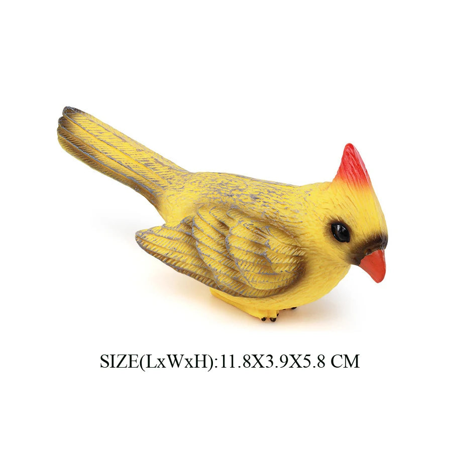 Simulation Bird Animal Kingfisher Robin Magpie Pigeon Hummingbird Model Action Figure Garden Decoration Miniature Figurines Toys