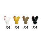 MOC Animal Scene Building Blocks Zoo Ducks Cat Dog Penguin Eagle Dove Wolf Bear Deer Shark Snake Mice Sheep DIY Toys Bricks K055