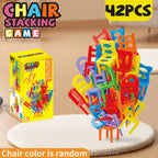 Educational Toys,Chair Stacking Toy Set,Building Blocks Stacking Chairs,Random Colors/Styles,Parent-Child Gathering Interactive