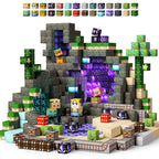 Magnetic Building Blocks Mine World Magnetic Mine Exploration Construction Brick Cube STEM Toy Set Gift for Boy Girl Children