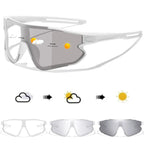 Men Women Photochromic Motorcycle Glasses Outdoor Sports Big Frame Windproof Cycling Running Hiking Goggles