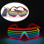 1 pcs Punk Glasses Men Women Costumes Sunglasses Luminous Led Sunglasses Boys Girls Eyewear Halloween Christmas Decor Sunglasses