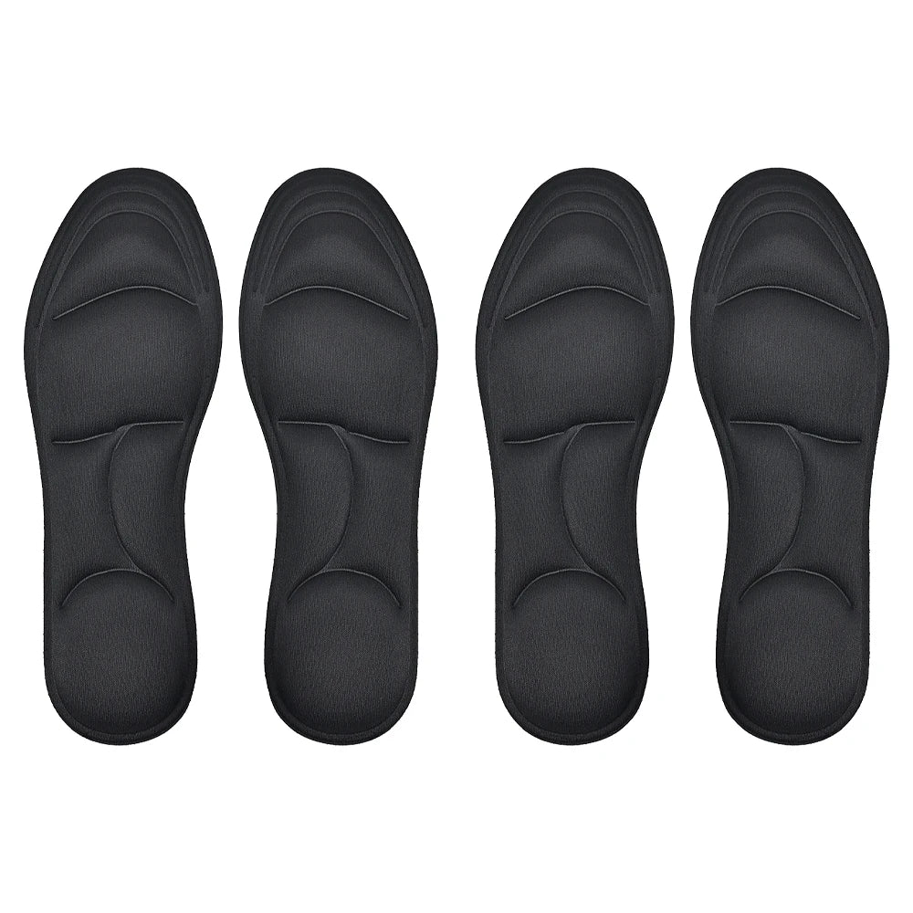 4PCS 5D Massage Memory Foam Insoles Thickening Breathable Cushion Cushioning Comfort Suitable For High Heels Insoles