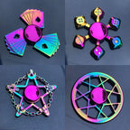 Dragon Wings Hand Spinner Alloy Low Noise Metal Rainbow Finger Spinner Anti-Anxiety High Speed Fingertip Gyro Birthday Gift