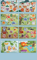 Busy Book for Kids, Animals Vehicles Dinosaurs Stickers, Matching Number & Letter Games, Interactive Learning Activity Book