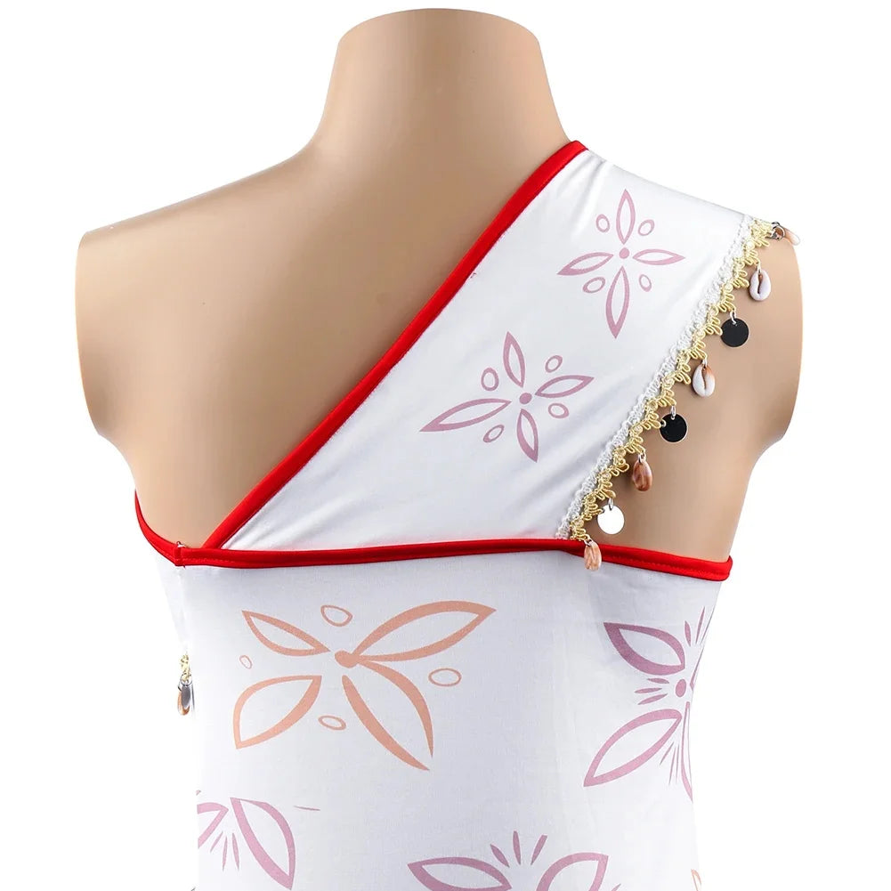 Women Movie Cosplay Moana Costume Tassel Skirt Outfits Ocean Adventure Princess Dress For Adult Girl Carnival Halloween Dress Up