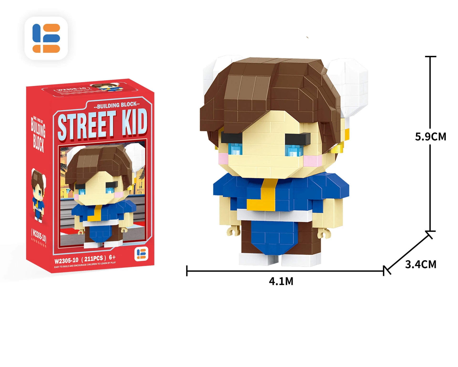 Anime Street Fighter Fighting Game Action Building Blocks KenMasters Hoshi Ryu ABS Kawaii Toys Building Blocks Gift For children