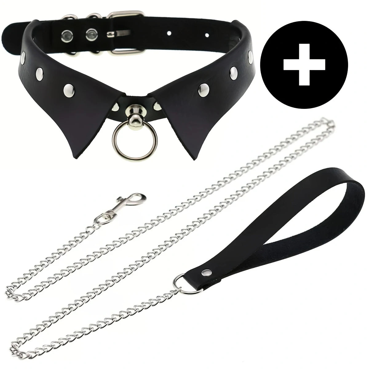 Gothic Punk Pu Leather Choker With O-Ring - Adjustable Collar Necklace For Women, Perfect For Halloween & Everyday Wear