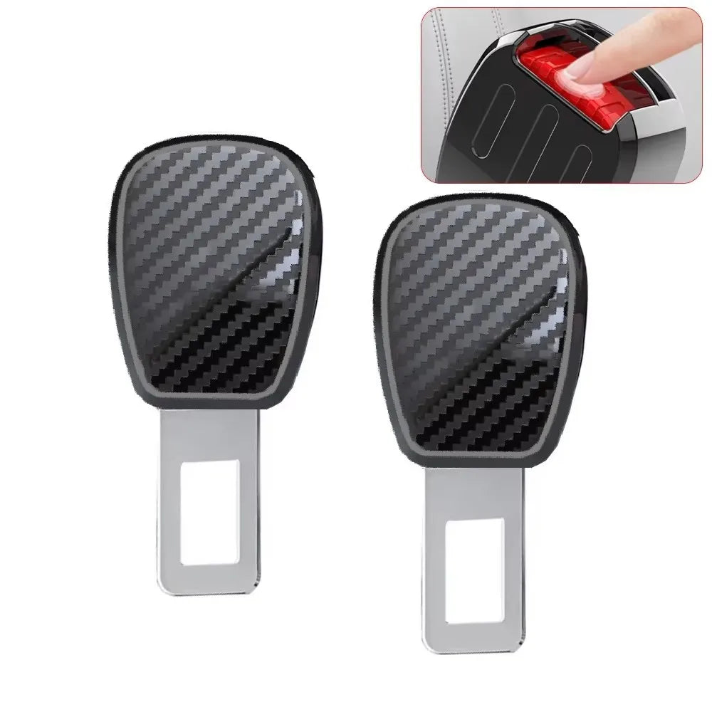 1/2PCS Car Seat Belt Clip Extender Safety Seatbelt Lock Buckle Plug Thick Insert Socket Extender Safety Buckle For Tesla Porsche