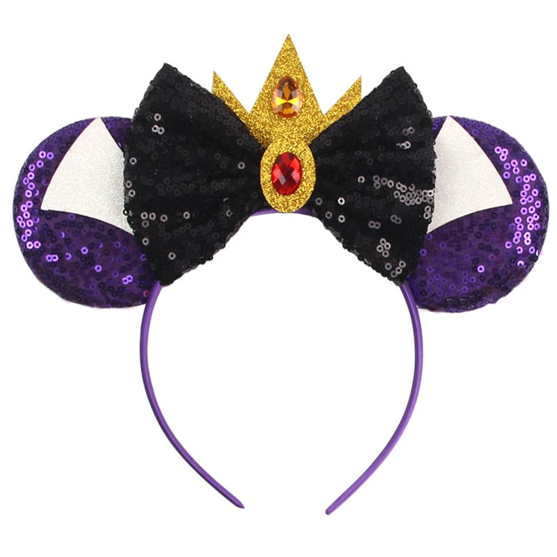 Nieuwste Mickey Mouse Oren Hoofdband Kid Adult Festival Party Pailletten Strik Haarband Vrouwen Baby Girl Party Haar Accessories