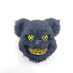 LED Bloody Rabbit Mask Glowing Killer Black Bear Mask Halloween Dance Party Cosplay Costume Props Assassinated Plush Rabbit Mask