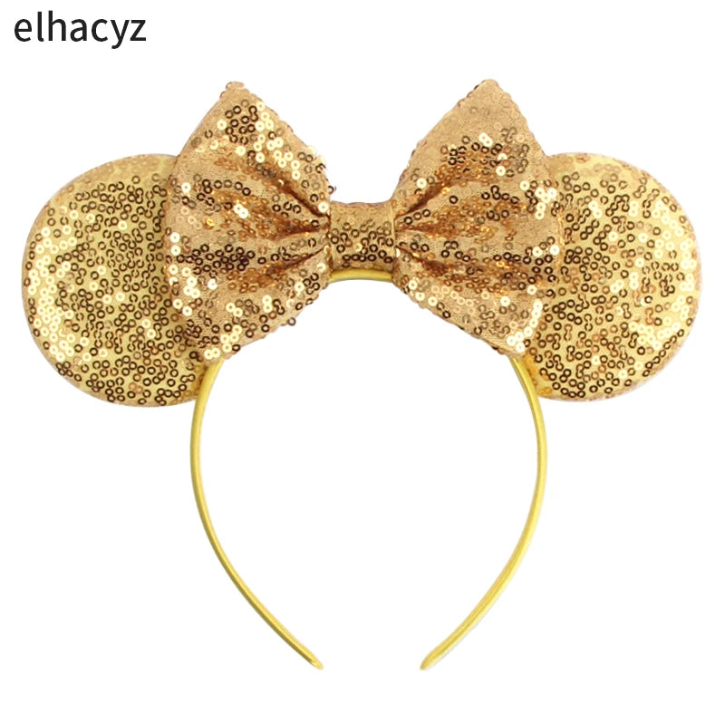2026 Chic Embroidery Sequin Ears Headband Classical DOT Bow Hairband For Girls Women Party Head Wear Kids DIY Hair Accessories