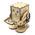 Robot Eating Coin DIY Wooden STEM Science Experiment Assembly Kit for Kids