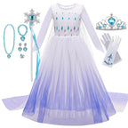 Girl Vestidos Costume Kid Dress Halloween Cosplay Children Birthday Carnival Party Dress Up 2-10 Year