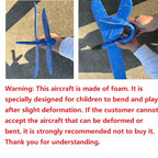50CM Big Foam Plane Glider Hand Throw Airplane Light Inertial EPP Bubble Planes Outdoor Launch Toys for Boys Gift