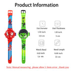 Fashion Spider-Man Projection Kids Watches for Boys Captain America Iron Man Children's Watch Digital Clock Student Toys Gifts