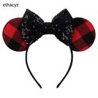 2026 Chic Embroidery Sequin Ears Headband Classical DOT Bow Hairband For Girls Women Party Head Wear Kids DIY Hair Accessories