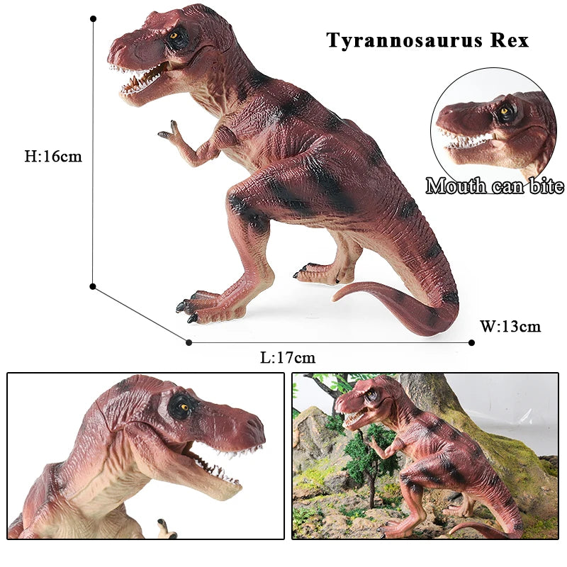 Oenux Jurassic Dinosaurs Indominus Rex Mosasaurus Saichania Dilophosauridae Spinosaurus Model Action Figures Collection Kid Toy