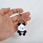 Mini Animal Doll Series Crochet Keychain Knitted Small Rabbit Doll Keyrings Mini Puppy Cute Keychain Wholesale Custom Accessory