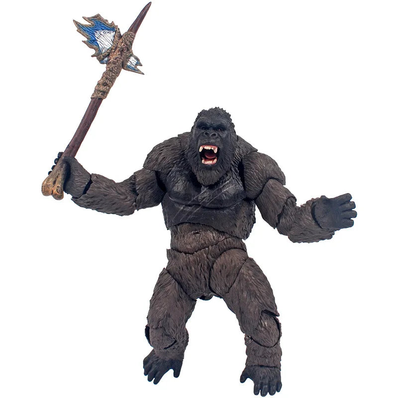 SHF KING KONG Gorilla Action Figure Collection Model Toy Gift Articulated Joints Moveable Vinyl Figurine Doll