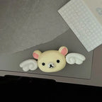 Kawaii Rilakkuma Bangs Side Clip Cartoon Cute Wave Point BB Hair Clip Lazy Bear Angel Winged Versatile Hairpin Birthday Gifts