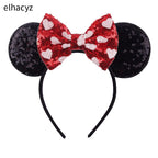 2026 Chic Embroidery Sequin Ears Headband Classical DOT Bow Hairband For Girls Women Party Head Wear Kids DIY Hair Accessories