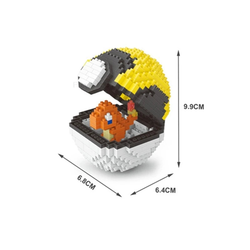 75 Style Pokemon Building Blocks Assembly Anime Picachu Charizard Doll Blastoise Bulbasaur Gengar Bricks Toy for Kid Gift
