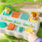 Montessori Pop up Animal Toys and Learning Boxes - Enhance Logic and Motor Skills, for Children's Birthday Gifts