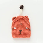 Cute Crochet Cactus Keychain For Keys Storage Bag Keyring Knitting Ladybug Bag Keyrings Wholesale Custom Car Keychain Accessory