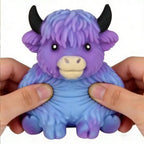 Scottish Highland Cow Squishy Slow Rebound Anxiety Relief Fidget Toy Squishy Toys Juegos Para Niños,Cheese Squishy