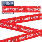 Halloween Warning Tape Signs Halloween Props Window Prop Party Danger Warning line 580x8.5cm Halloween Decoration Witch Balloons