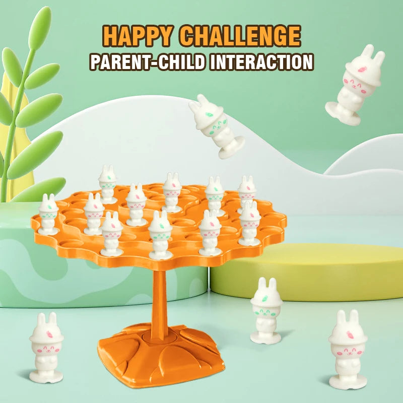 Fun Frog Balance Tree Children Math Toys Balancing Board Game Parent-child Interaction Tabletop Balance Game Toy Gift for Kids