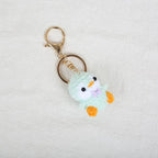 Mini Penguin Series Crochet Keychain For Car Keys Pendant Cartoon Animal Doll Keyrings Knitted Penguin Keychain Custom Accessory