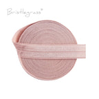 BRISTLEGRASS 2 5 10 Yard 5/8" 15mm Solid FOE Shiny Fold Over Elastic Spandex Satin Band Hair Tie Headband Dress Sewing Lace Trim