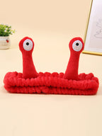 Cute Animal Ears Headbands with Fluffy Ball Soft Coral Fleece Elastic Hair Band For Women Washing Face Makeup Cosmetic