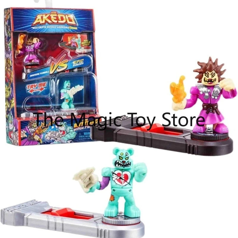 Original Akedo Ultimate Arcade Battling Mini Figure Doll, Collectible Model Toy, Perfect Birthday Present