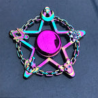 New Metal Rainbow Fidget Spinner Gradient Color R188 Mute Bearing EDC Hand Spinner Fingertip Gyro Anti-Anxiety Adult Toys Gifts