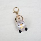 Mini Penguin Series Crochet Keychain For Car Keys Pendant Cartoon Animal Doll Keyrings Knitted Penguin Keychain Custom Accessory