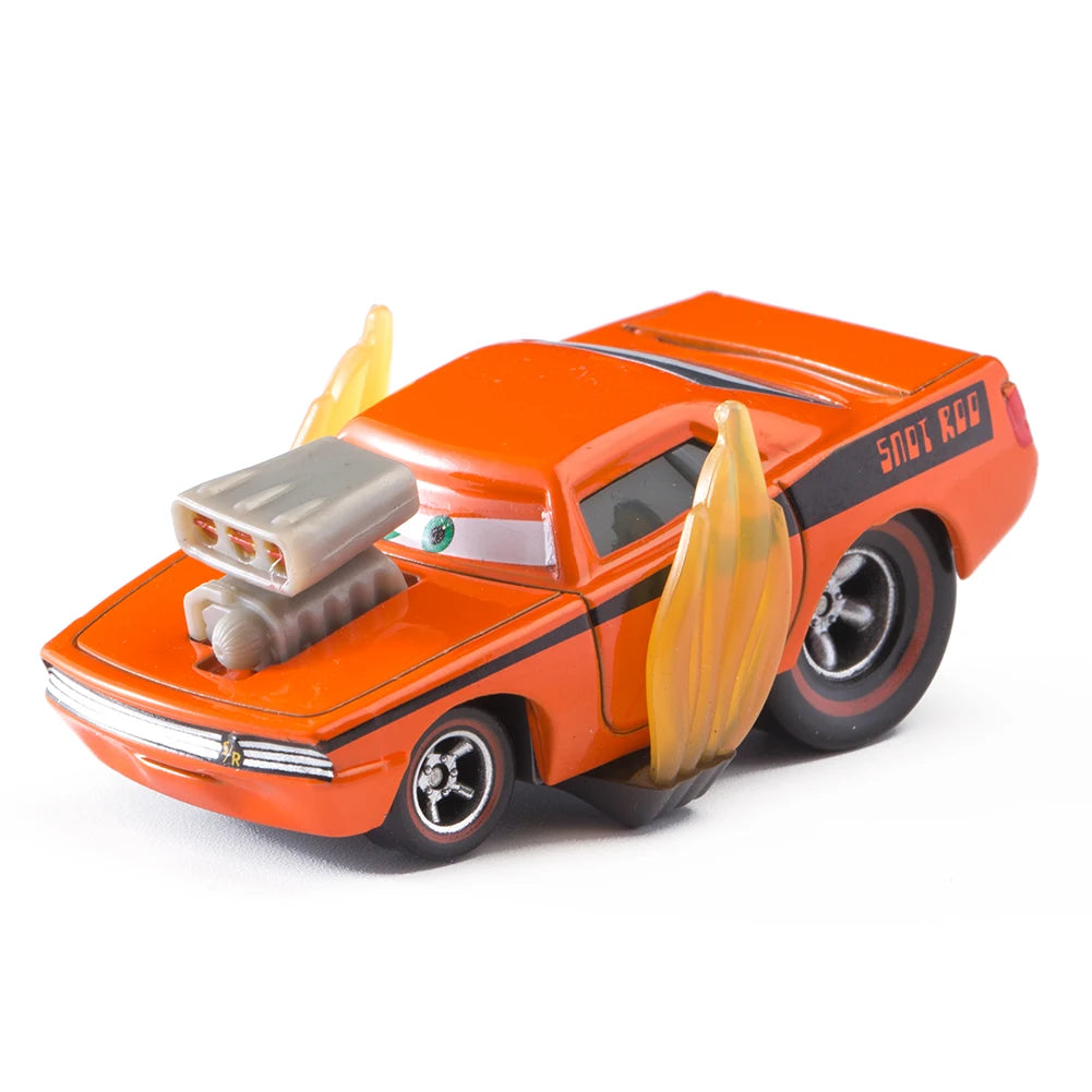 Children Car Toys Disney Pixar Cars Lightning McQueen Boost Wingo DJ Snot Rod 1:55 Diecast Metal Alloy Model Car Kid Gift