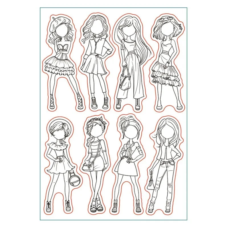 1 Sheet Human Body Silicone Clear Stamp Spine Brain Transparent Silicone Stamp Heart Lungs Rubber Stamp 4.3 x 6.3 Inch