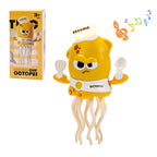 Electronic Dancing Squid Toys with Light&Music Funny Induction Lying Flat Squid Toddler Interactive Development Tummy Time Gifts