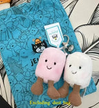 Golf Ball Plush Keychain, Rabbit, Marshmallow Keychain, Volleyball Plush Toy, Hippo, Turtle Plush JC Bag Charm